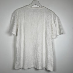 Dior White Oblique Towel Tee Size S