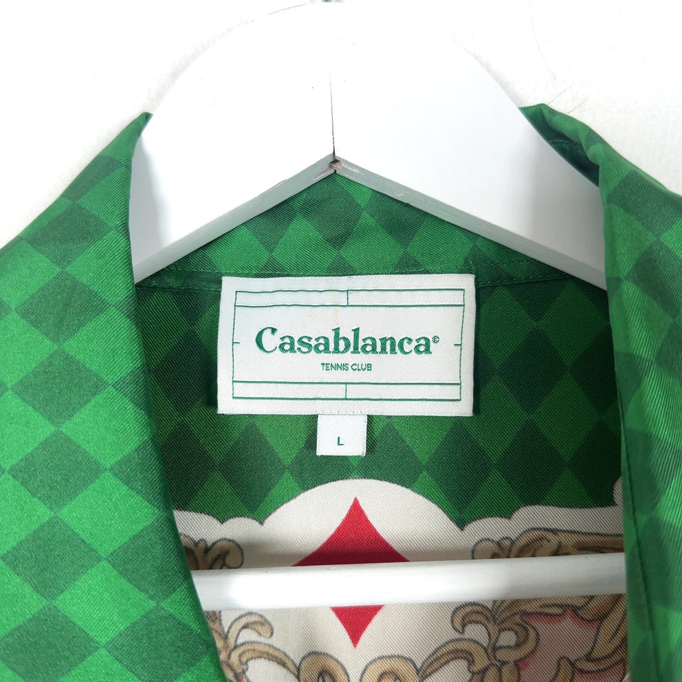 Casablanca 'Le Jardin Des Cartese' Silk Button-Up Shirt