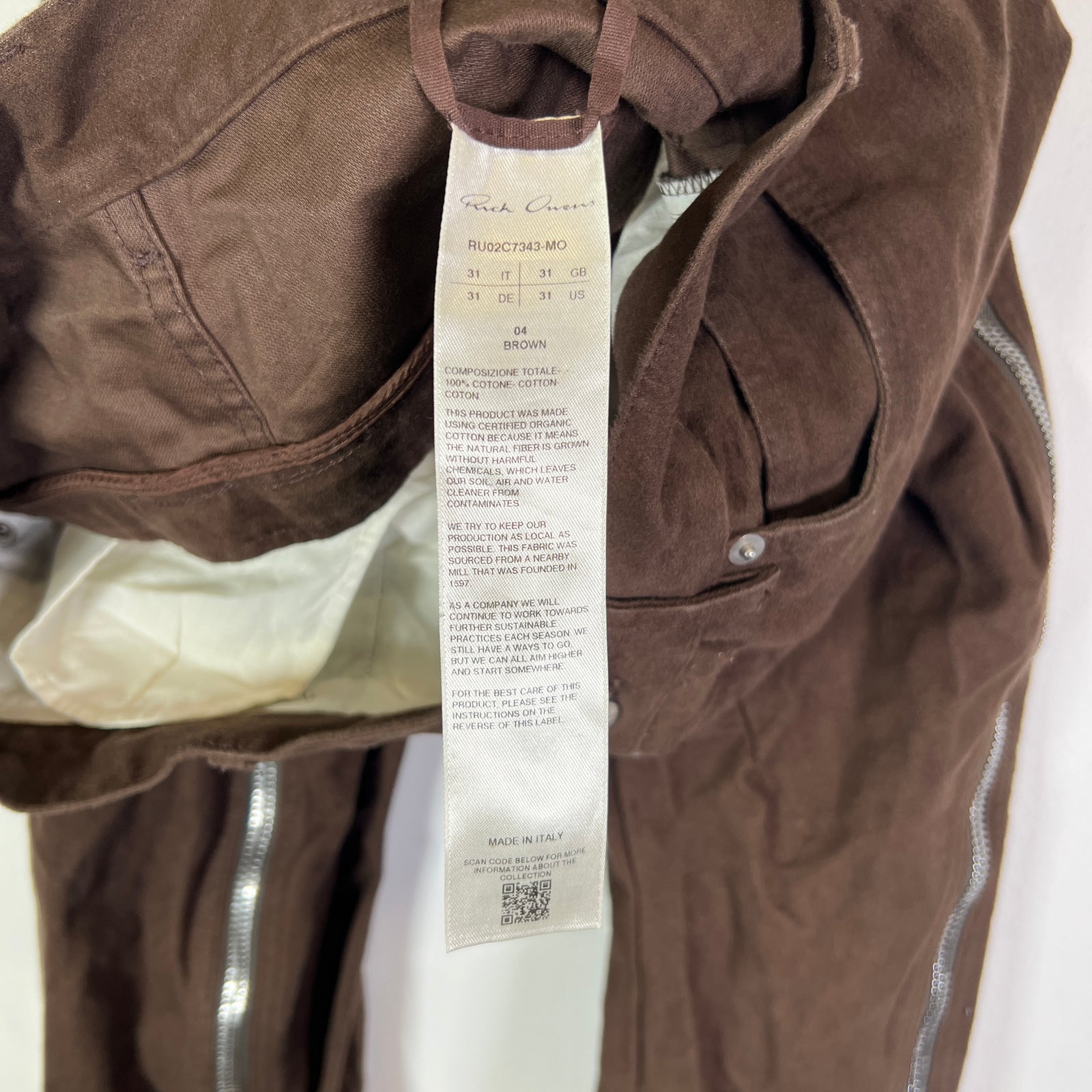Rick Owens Bolan Banana Cut Jeans