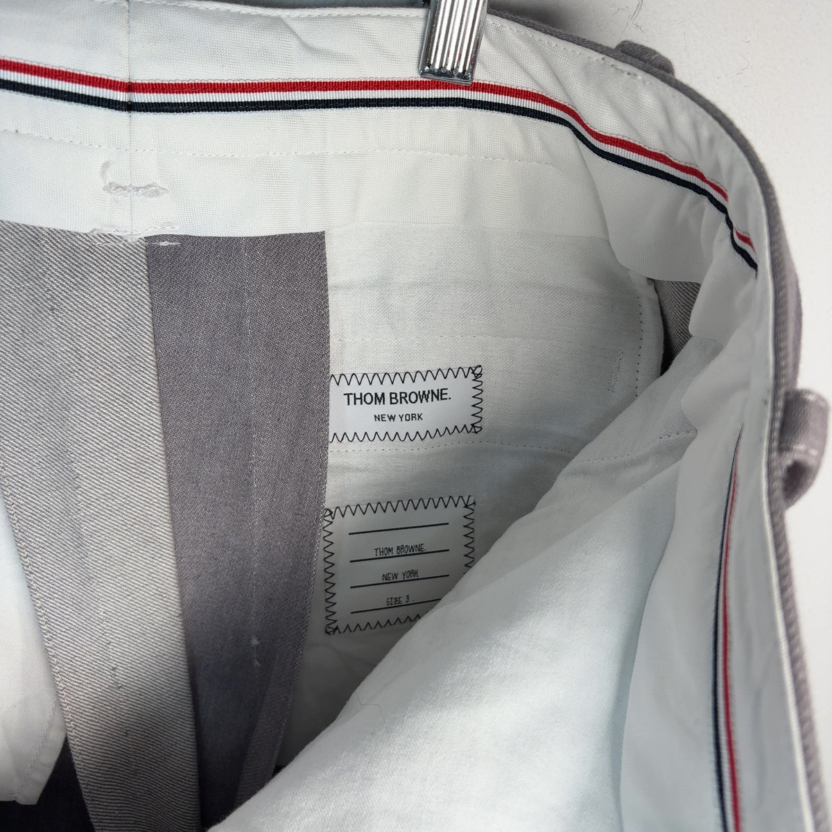 Thom Browne Canvas Straight Leg Pants