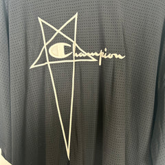 Rick Owens x Champion Black Tommy Tee Size S