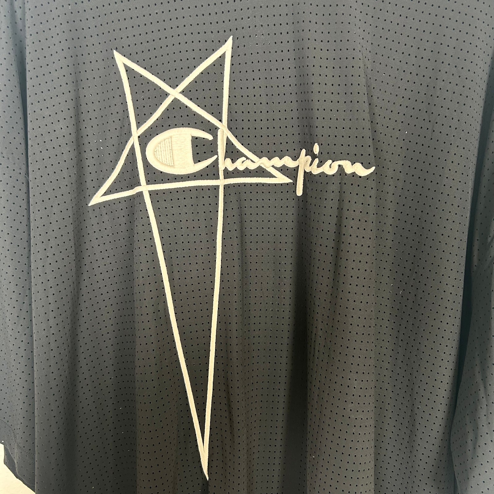 Rick Owens x Champion Black Tommy Tee Size S