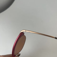 Pomellato Raspberry Wire Frame Sunglasses