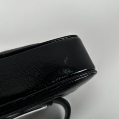 Maison Margiela Black 'Glam Slam' Patent Leather Bag