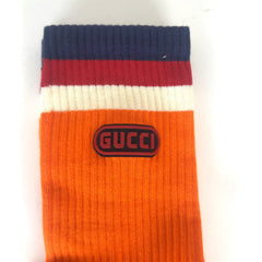 Gucci Rubber Logo Socks