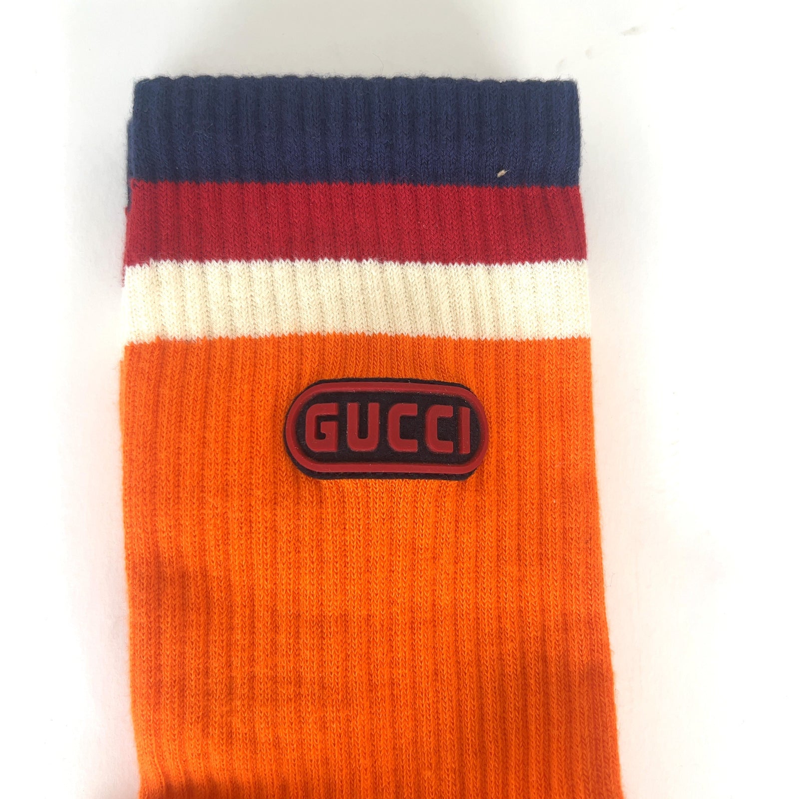 Gucci Rubber Logo Socks