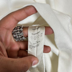 Rick Owens White Felpa Crewneck Size L