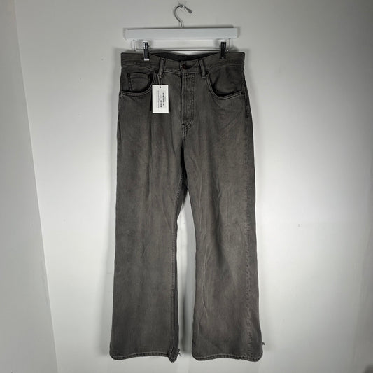 Acne Studios 2021M Saxon Flares Grey Denim Size 30