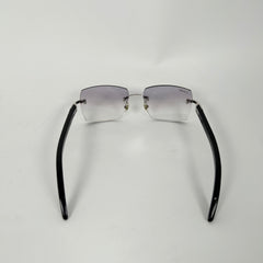 Cartier C Frame Dark Buffalo Horn Glasses