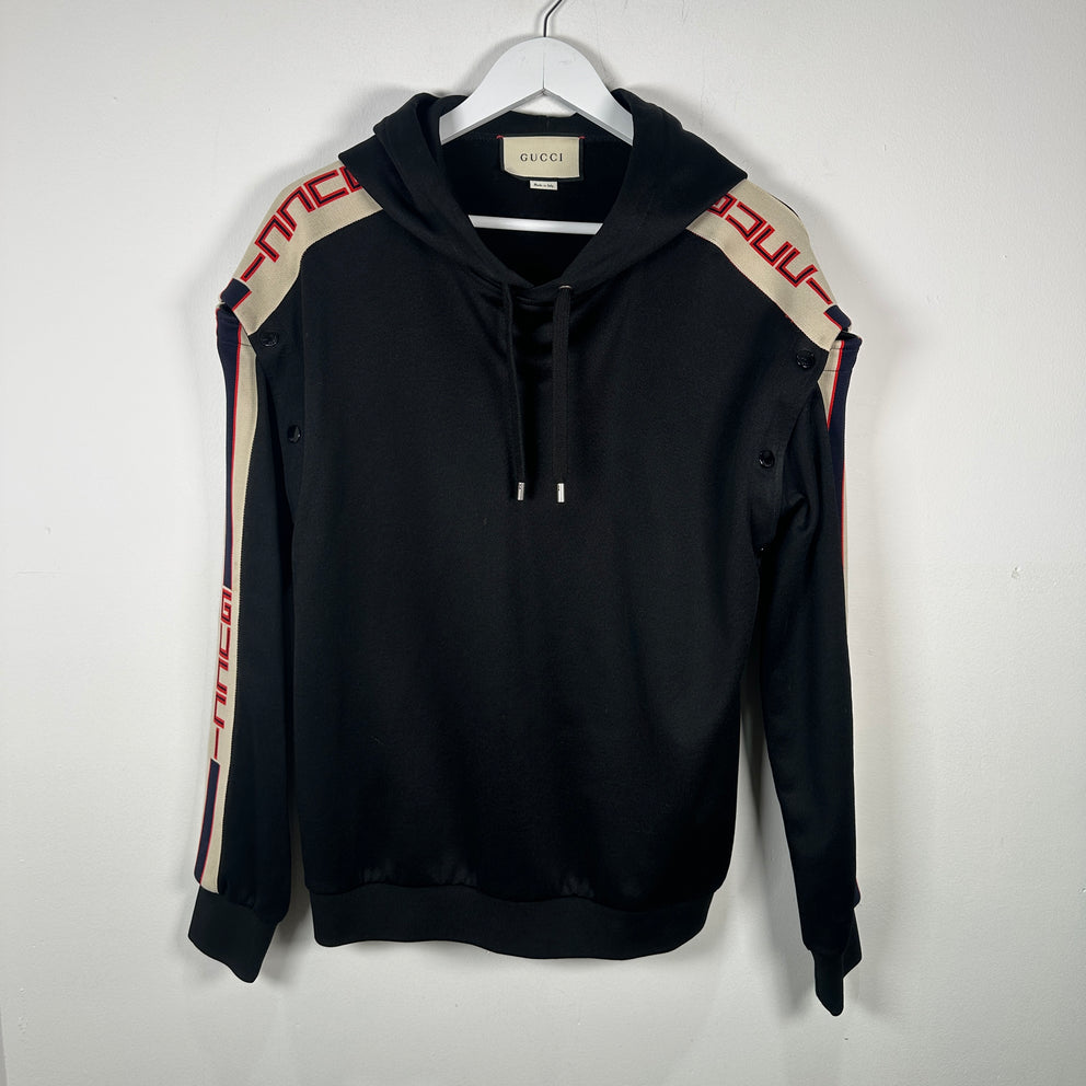 Gucci Striped Logo Track Hoodie Size XS