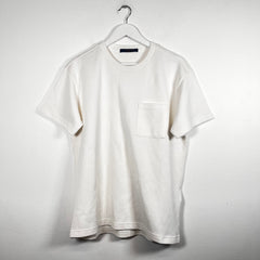 Louis Vuitton White Signature Pocket Tee Size S