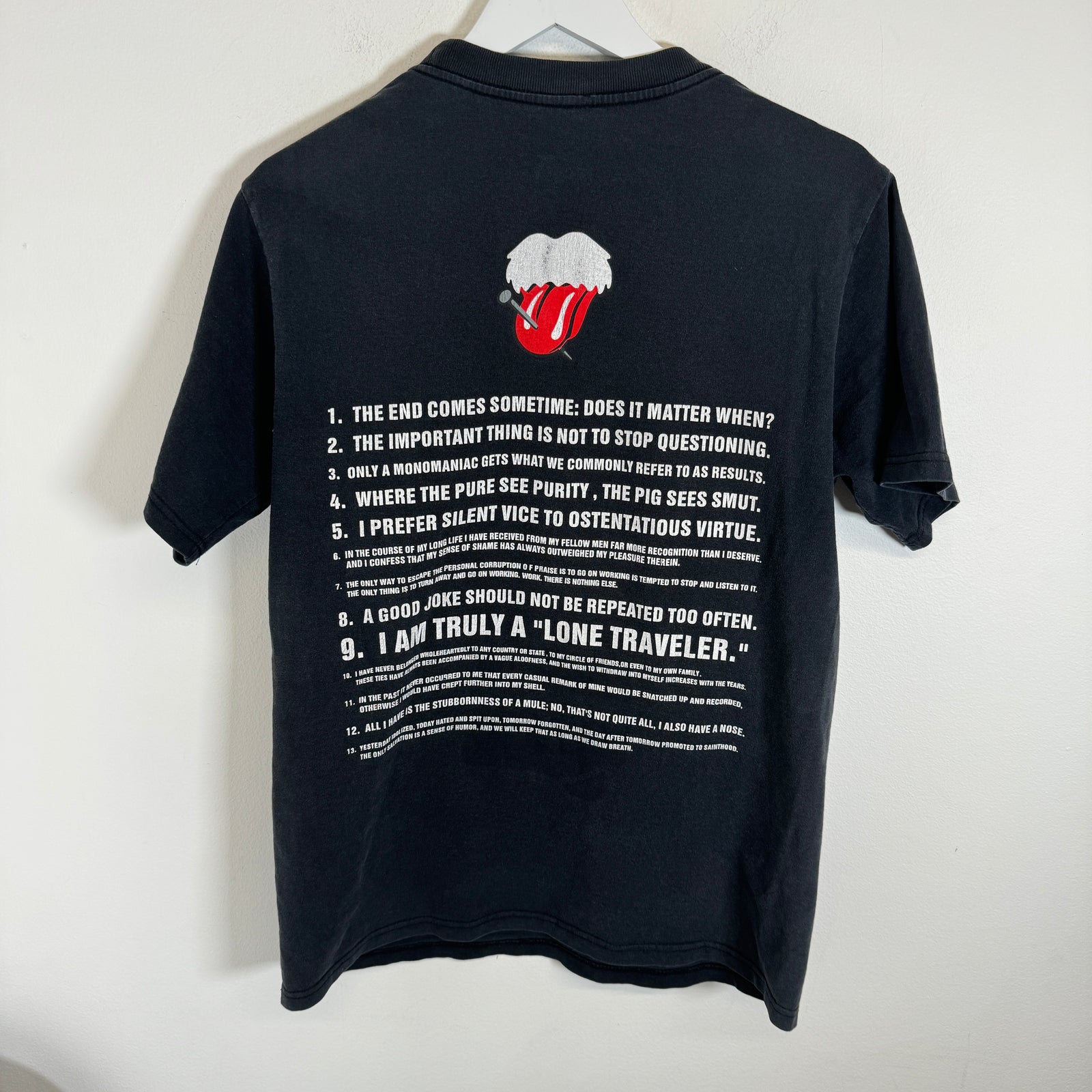 Number (N)ine Black Rolling Stones Tee Size 4