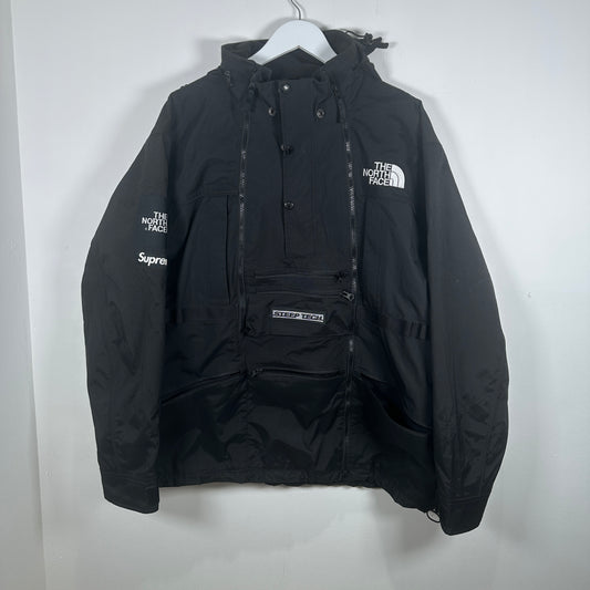 Supreme x The North Face Black Steep Tech Windbreaker Size XL