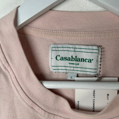 Casablanca Logo Graphic Pink T-Shirt Size L