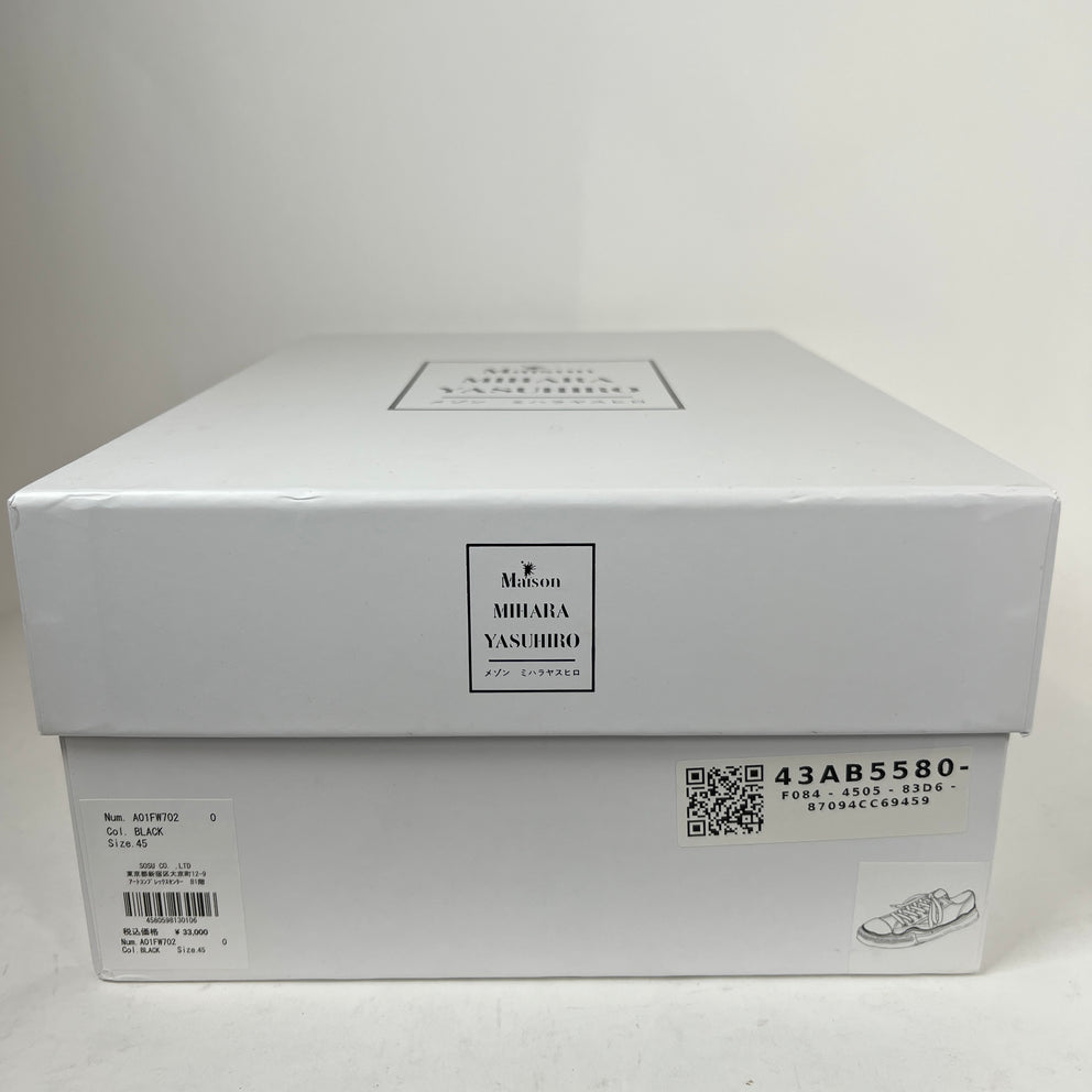 MMY Black/White Hank OG Sole Canvas Sneaker Size 45