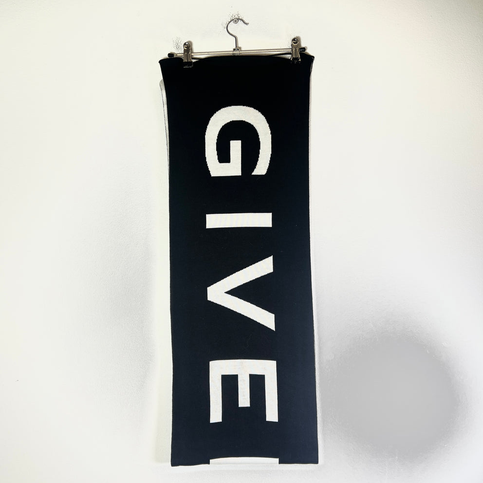 Givenchy Wool Logo Scarf