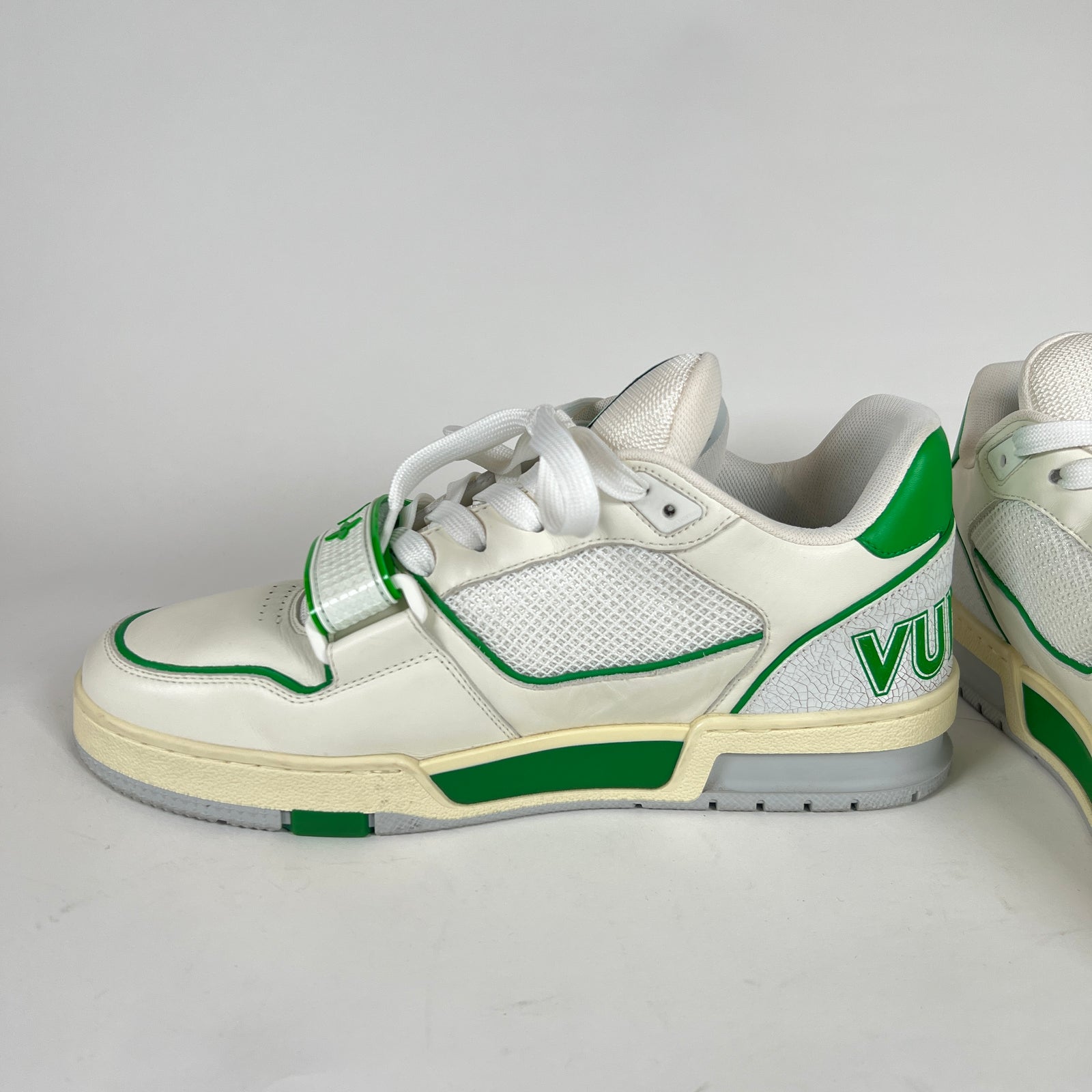 Louis Vuitton Green Mesh Trainer Size 8
