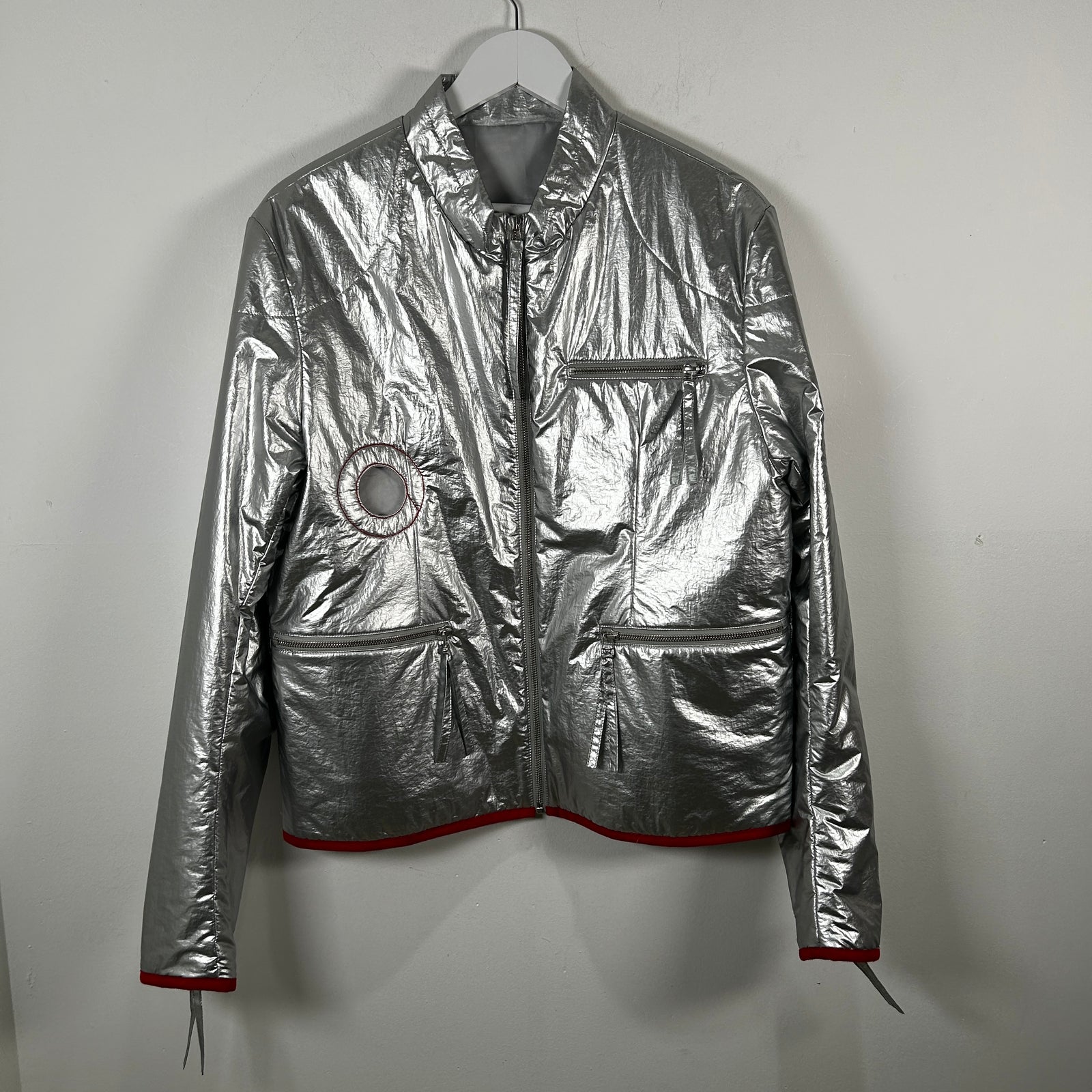 Khanghyuk Metallic Moto Jacket Size L