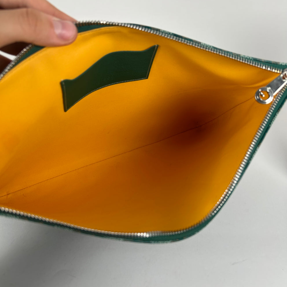 Goyard Senat Green Pouch