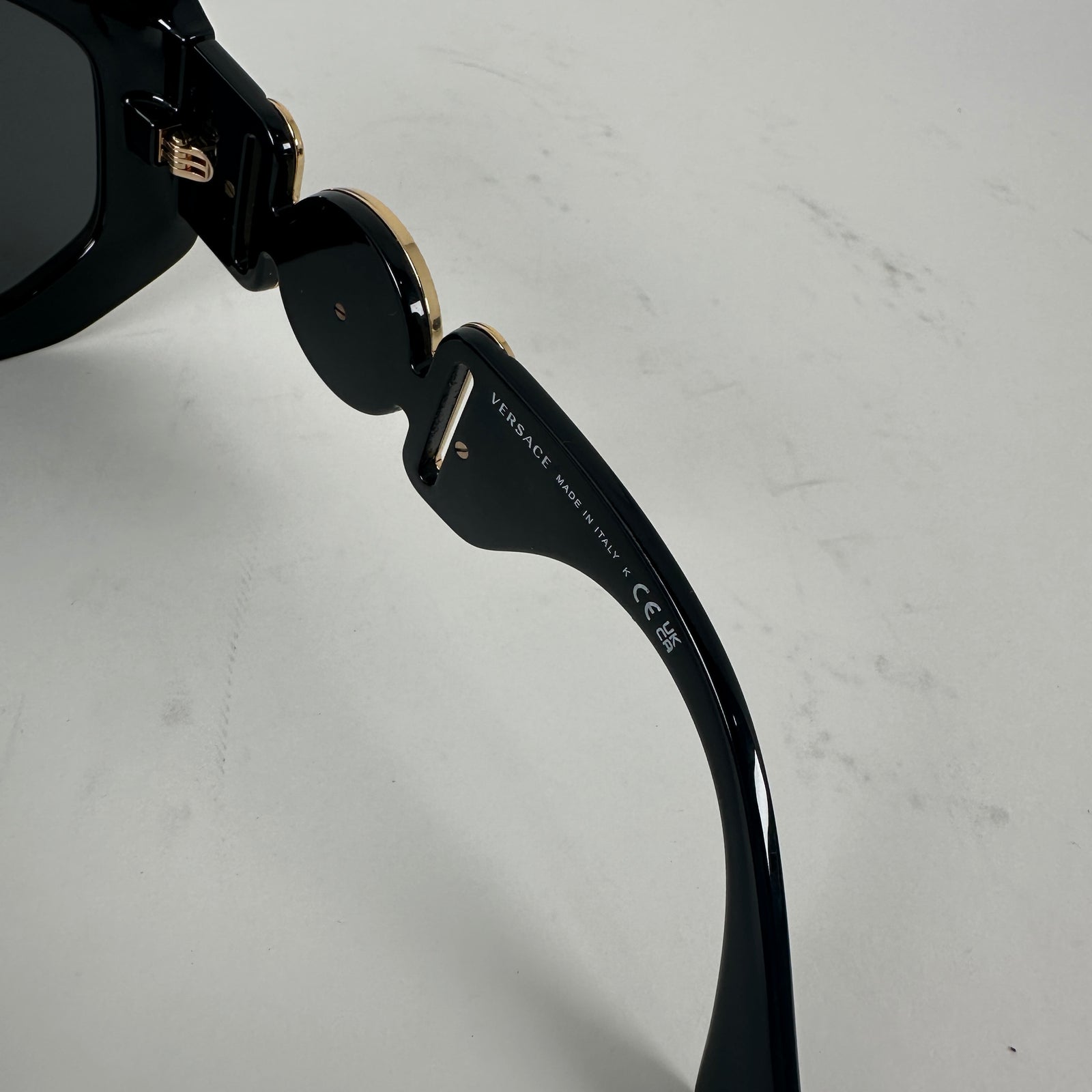 Versace Black Goggle Sunglasses