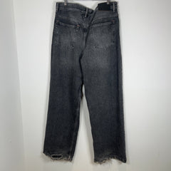 Acne Studios 1989 Ash Black Wide Leg Jeans