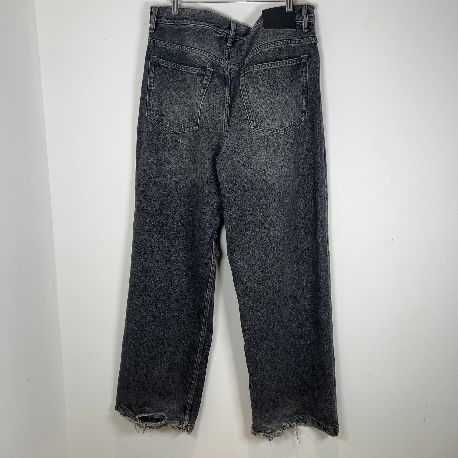 Acne Studios 1989 Ash Black Wide Leg Jeans