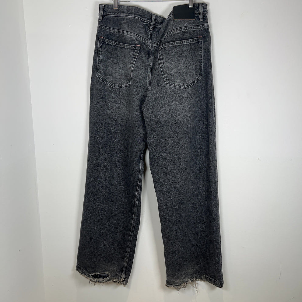 Acne Studios 1989 Ash Black Wide Leg Jeans