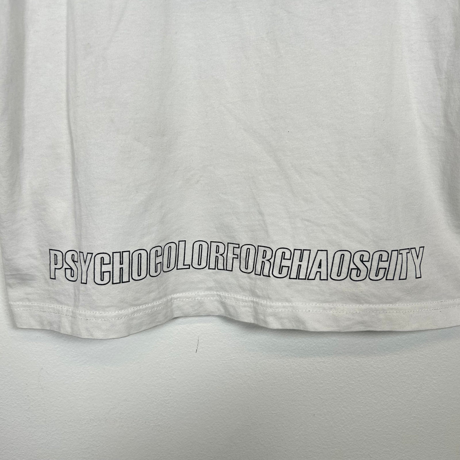 Undercover White "Psyco Color For Chaos City" T-shirt Size M