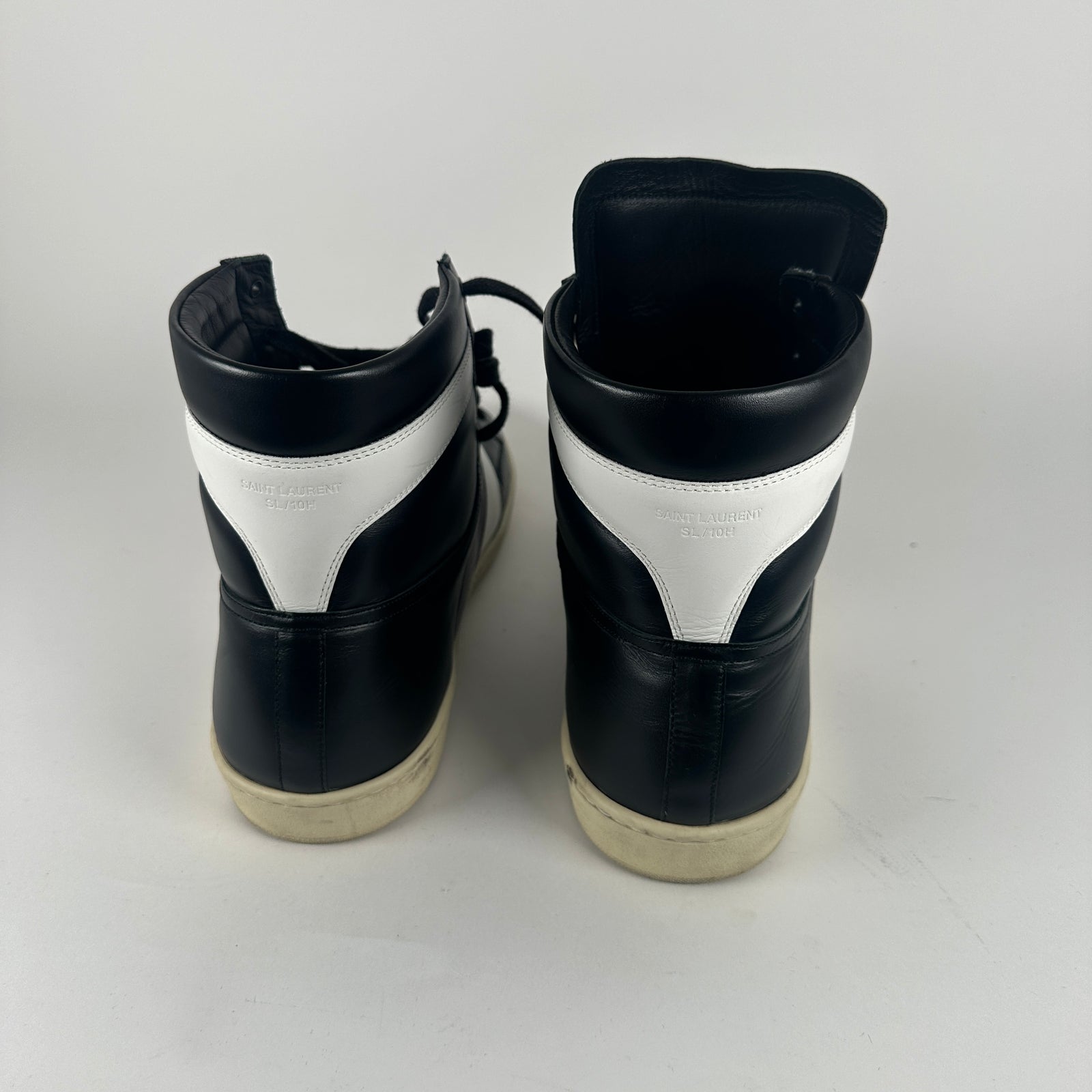 Saint Laurent B&W Court Classic High-Top Size 16