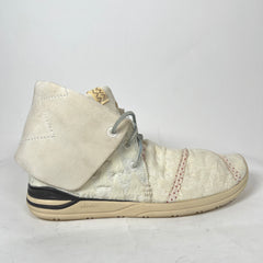 Visvim White Huron Lhamo Hi-Folk Sneaker Size 9.5