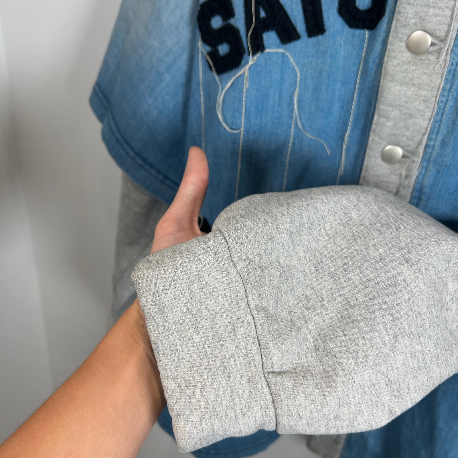 Satoshi Nakamoto Knapp Ranch Jean Hybrid Baseball Hoodie Jacket