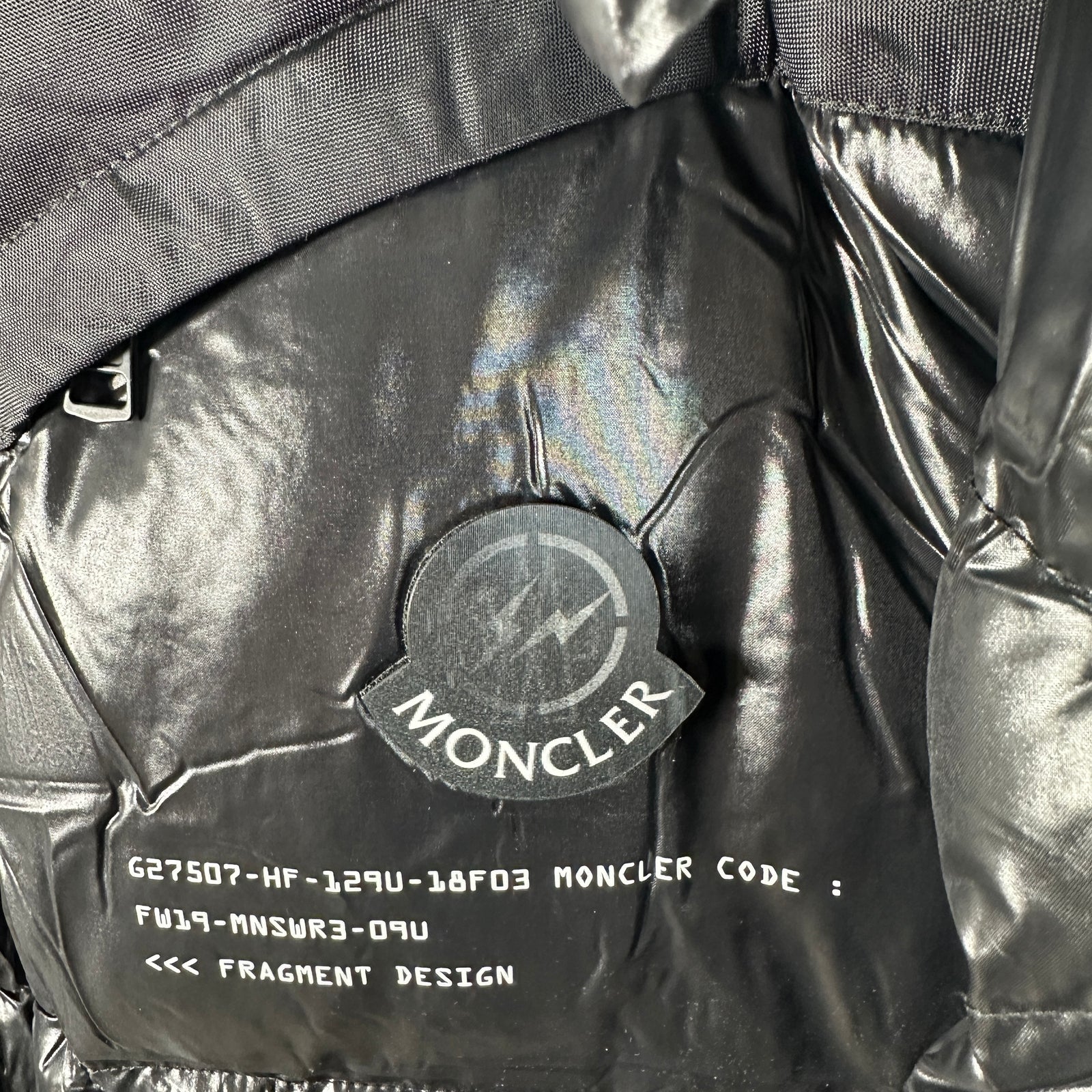 Moncler x Fragment Black Puffer Size 2
