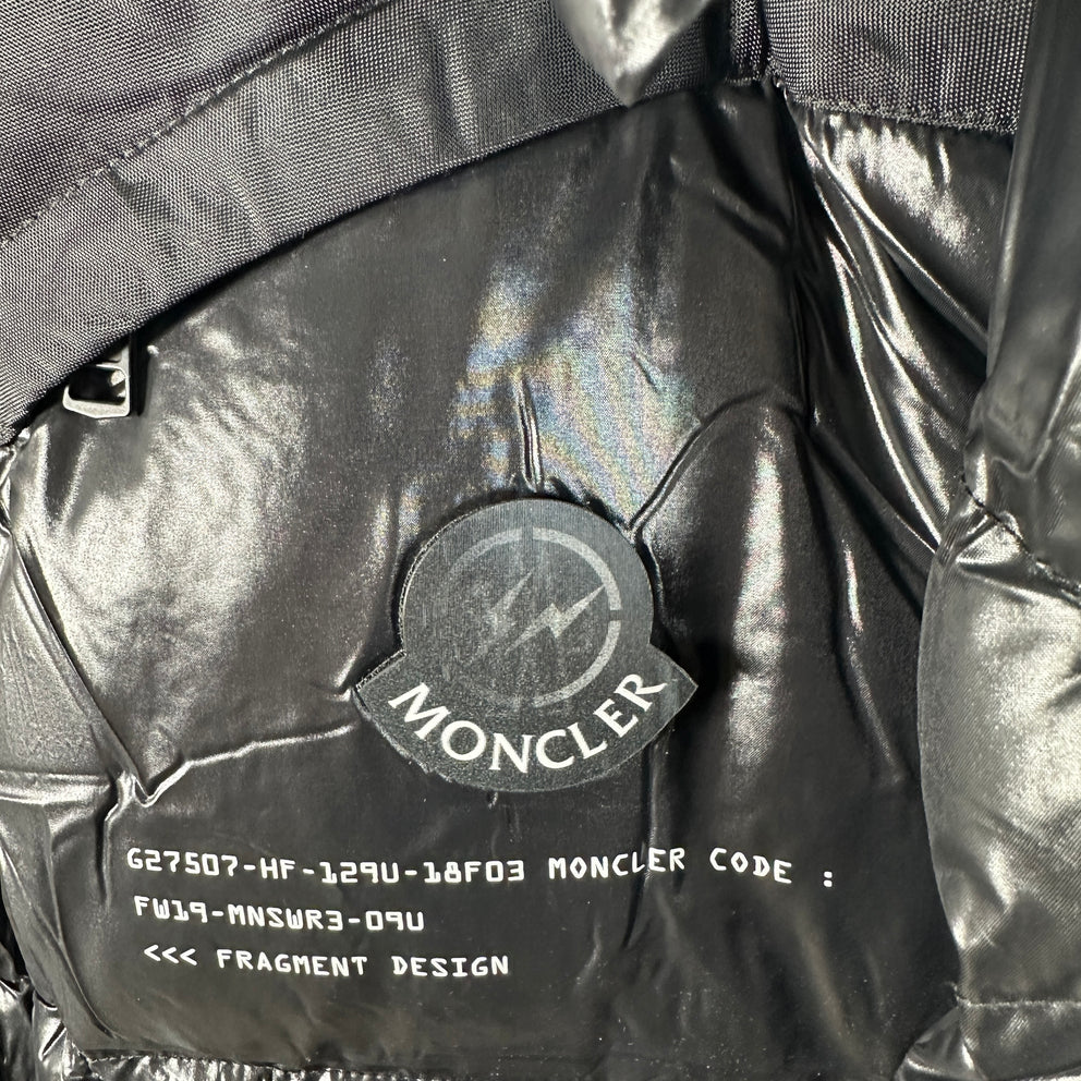 Moncler x Fragment Black Puffer Size 2