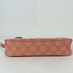 Gucci Pink Small GG Ophidia Canvas Shoulder Bag