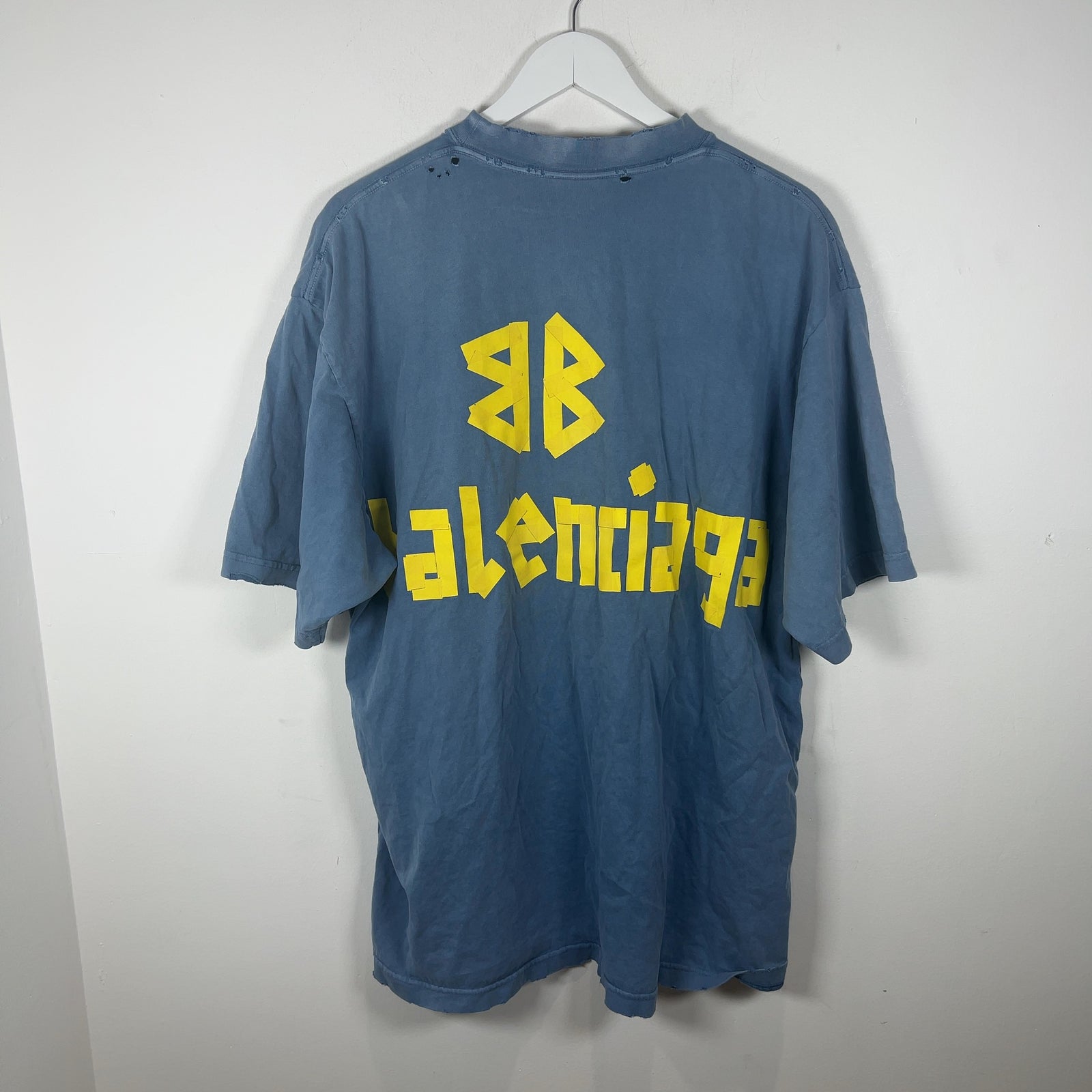 Balenciaga Blue Tape T-Shirt