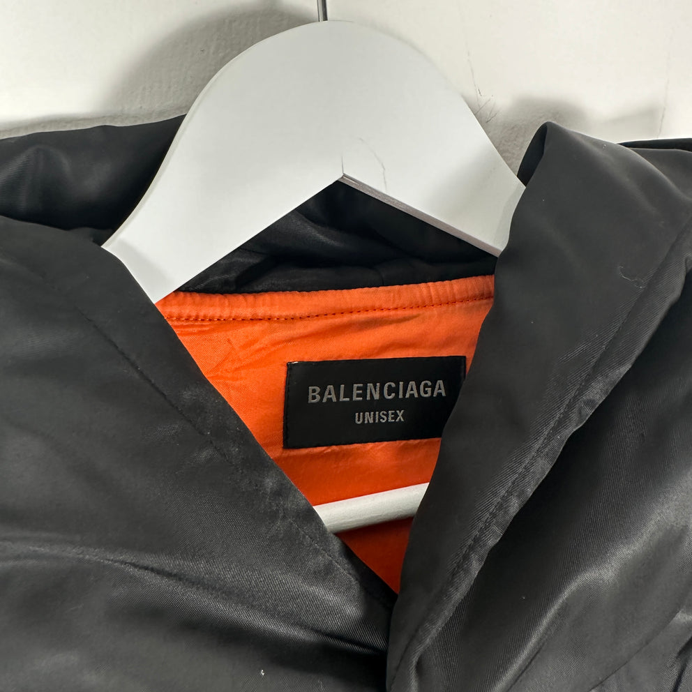 Balenciaga Nylon Bomber Hoodie Size L