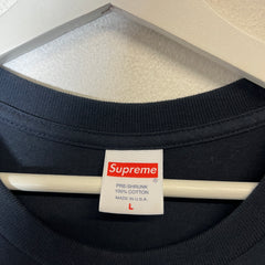Supreme Navy Camo Box Logo T-Shirt Size L