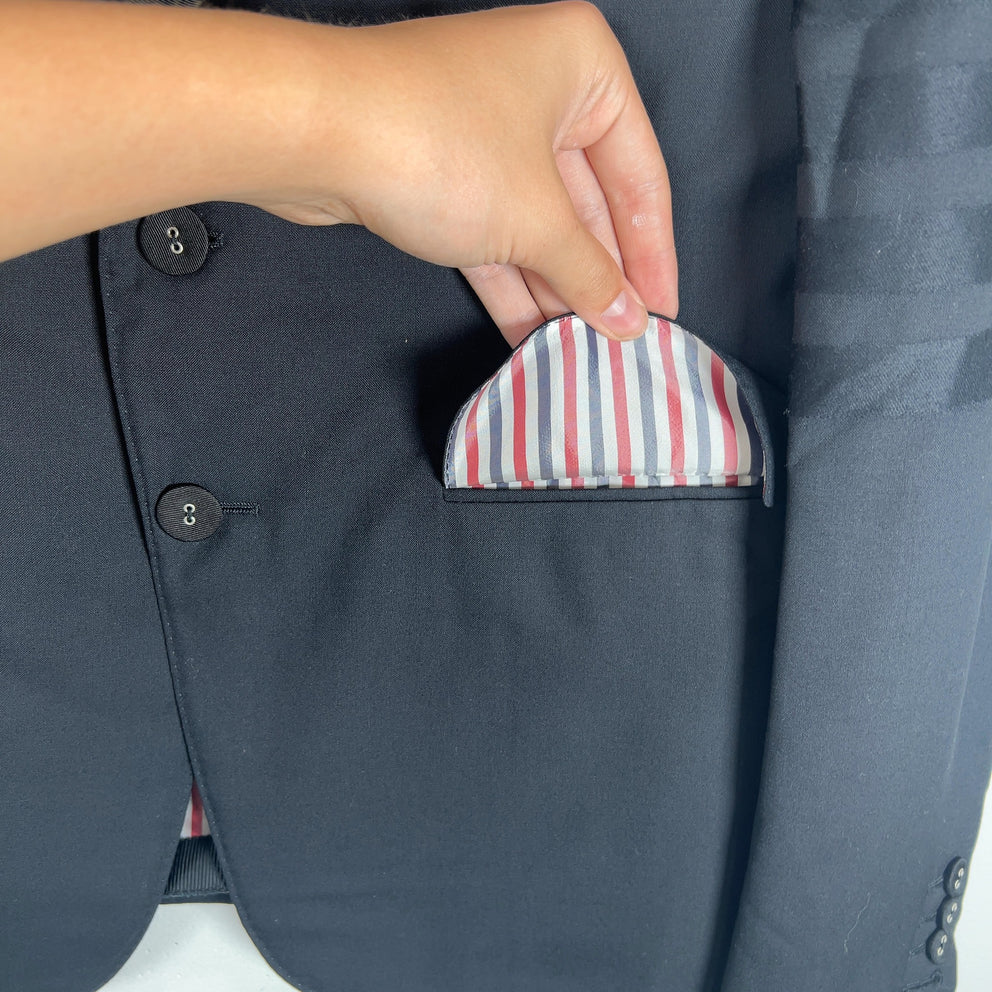 Thom Browne Black 4-Bar Blazer