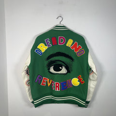 Saint Micheal x Takashi Murakami 'Jellyfish Eyes' Stadium Varsity Jacket