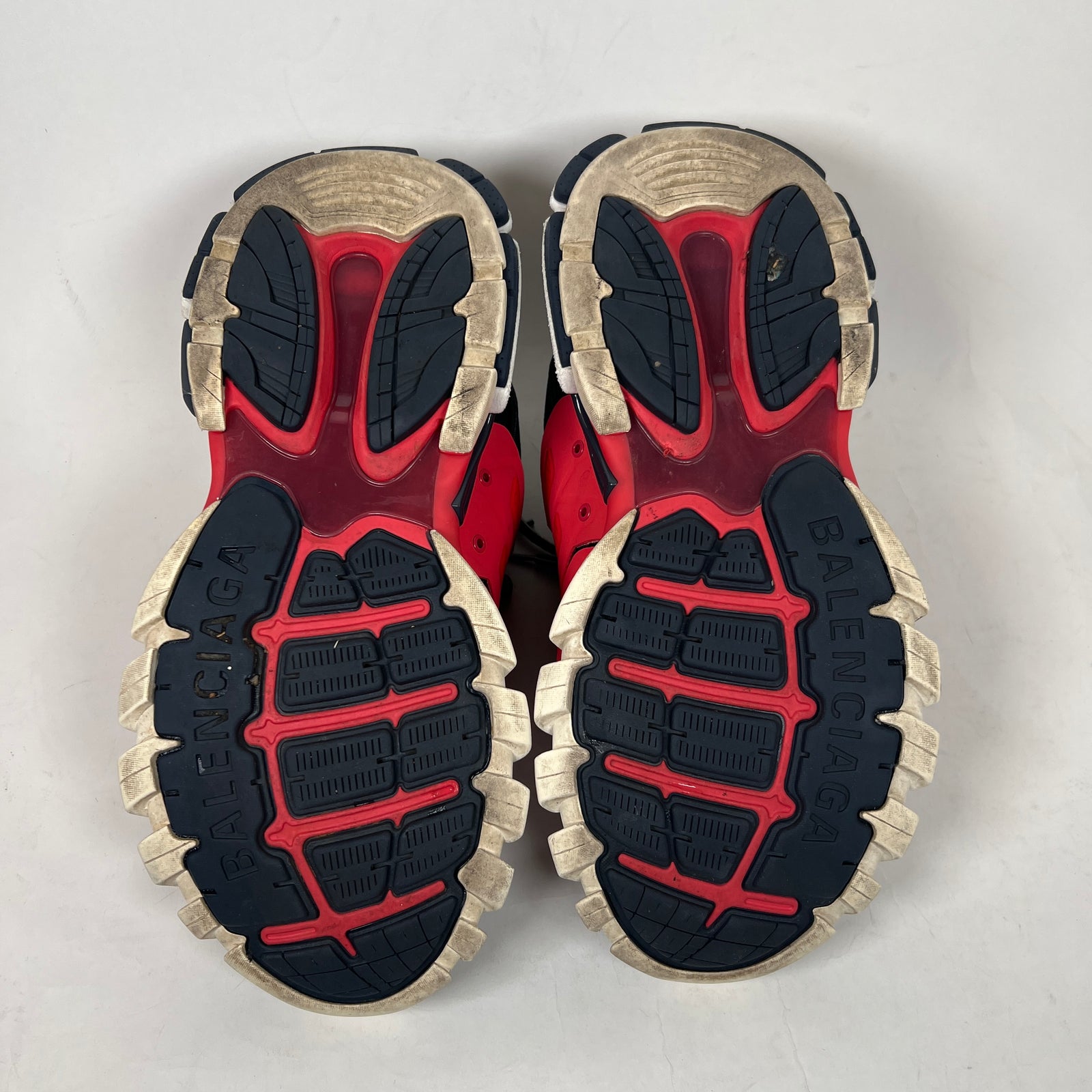 Balenciaga Navy/Red LED Track Sneaker Size 43