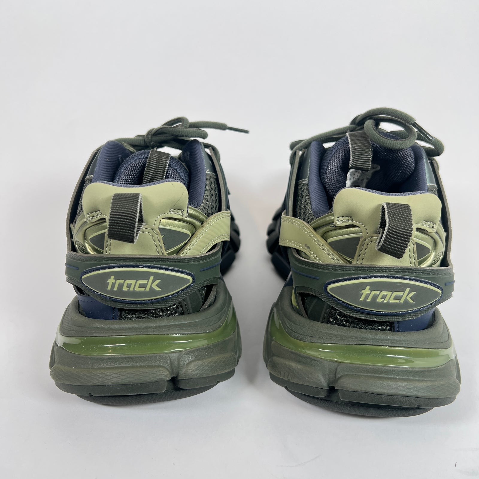 Balenciaga Olive/Navy Track Sneaker Size 36