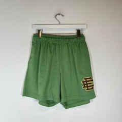 Eric Emanuel Green/Brown Mesh Shorts Size L