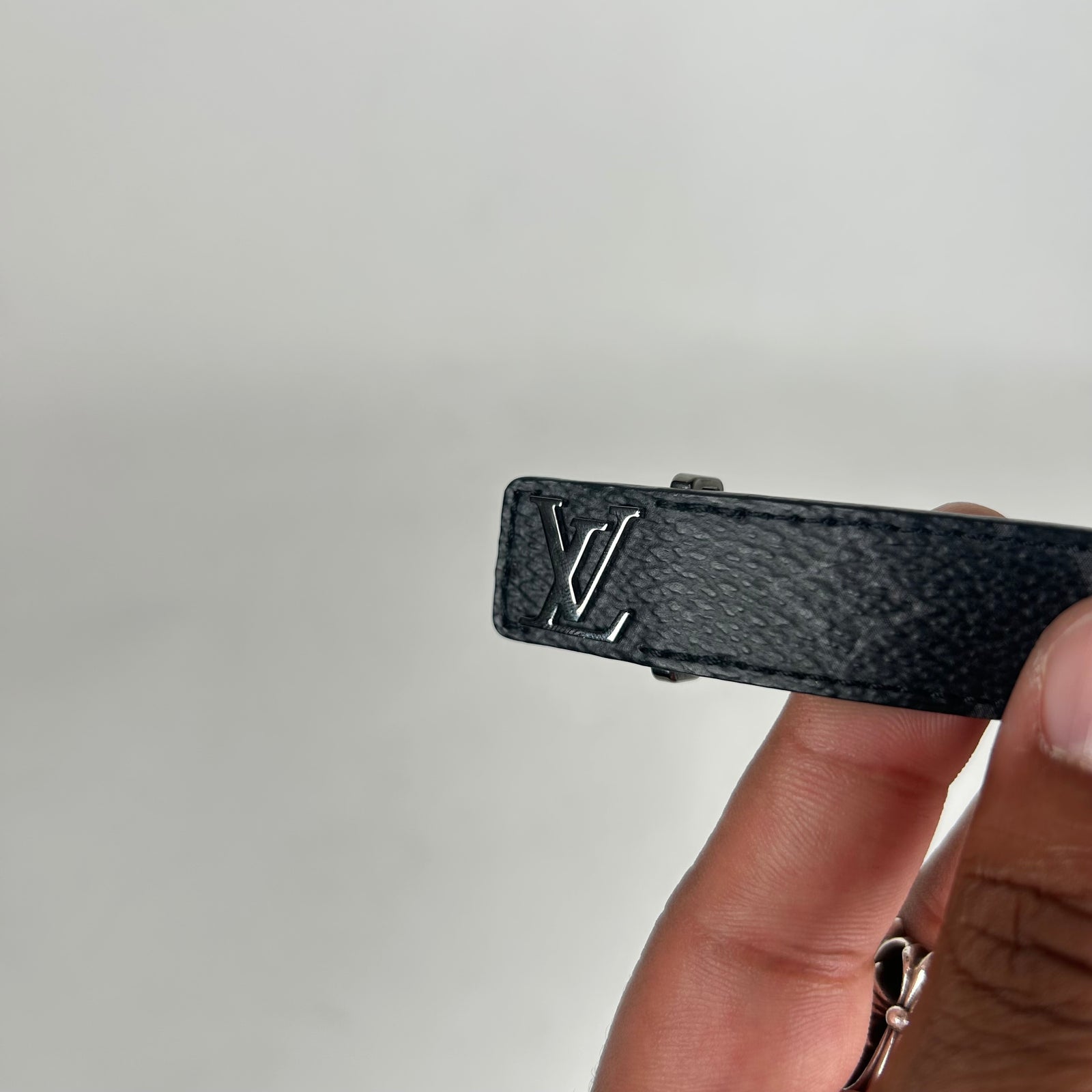 Louis Vuitton Black Monogram Slim Bracelet