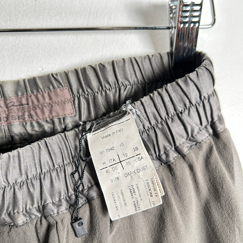 Rick Owens SS13 Dark Dust Viscose Shorts Size 10