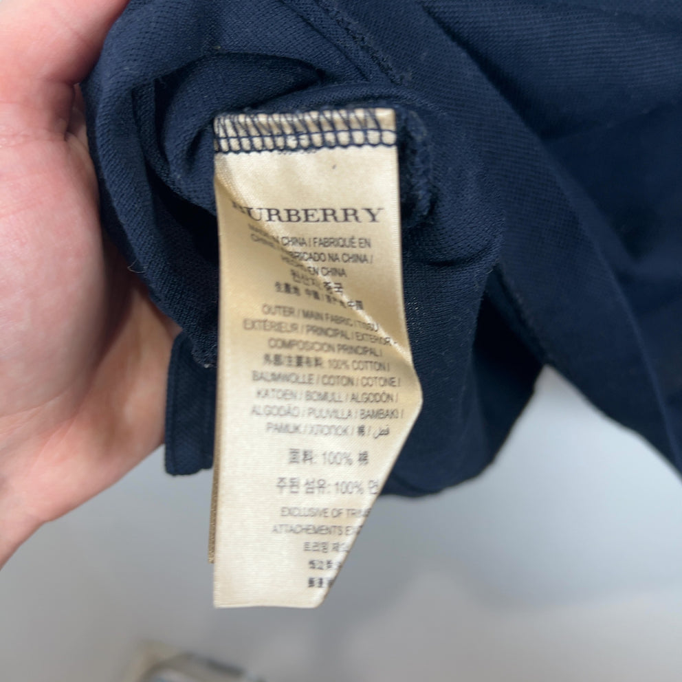 Burberry Striped Collared Polo Shirt