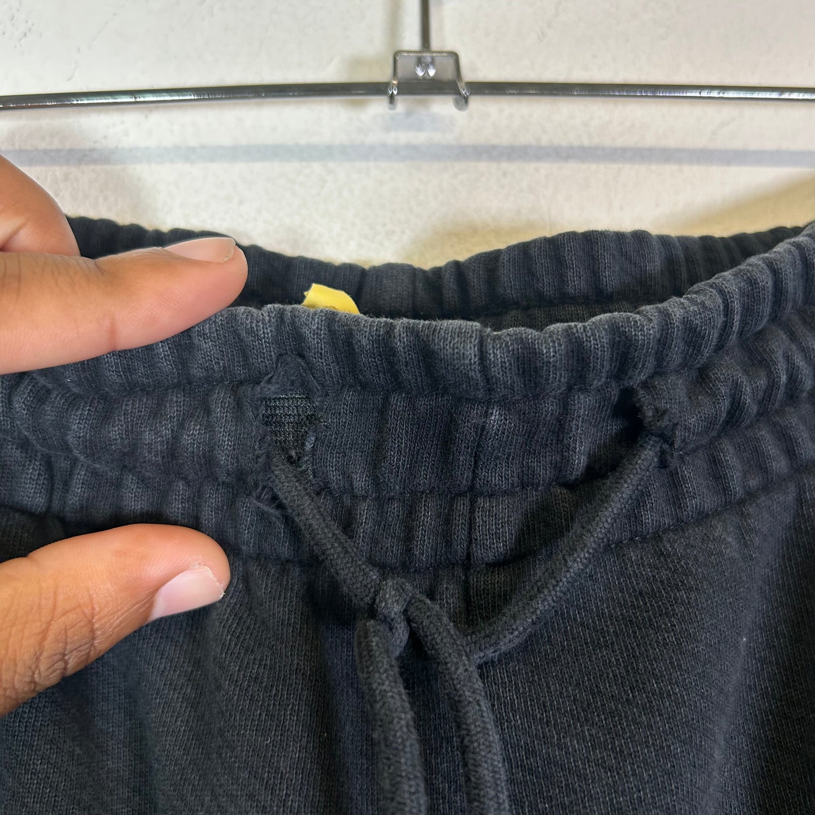 Denim Tears Black Mono Wreath Sweatpants