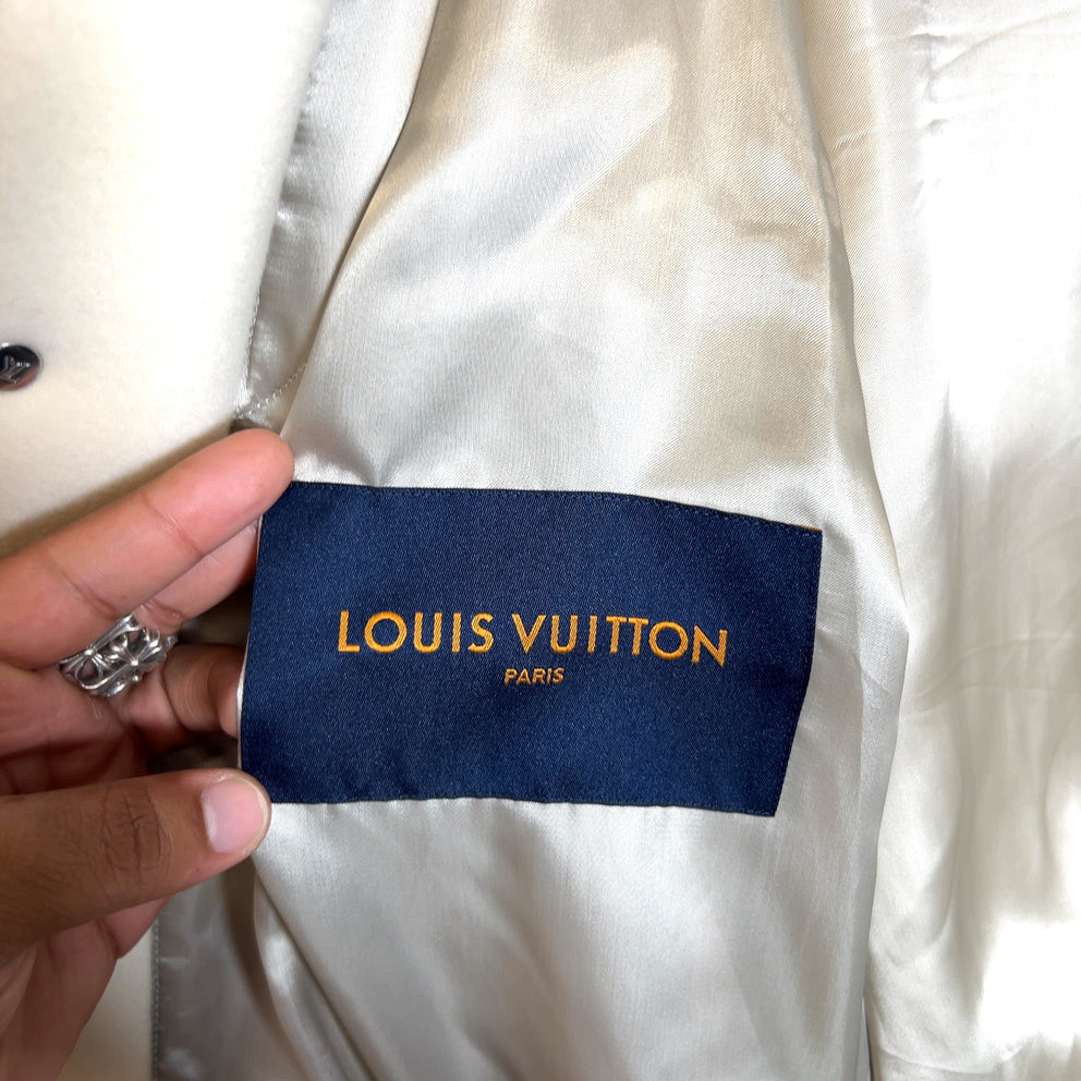 Louis Vuitton FW22 Patched 'Bugs Bunny' Varsity Jacket