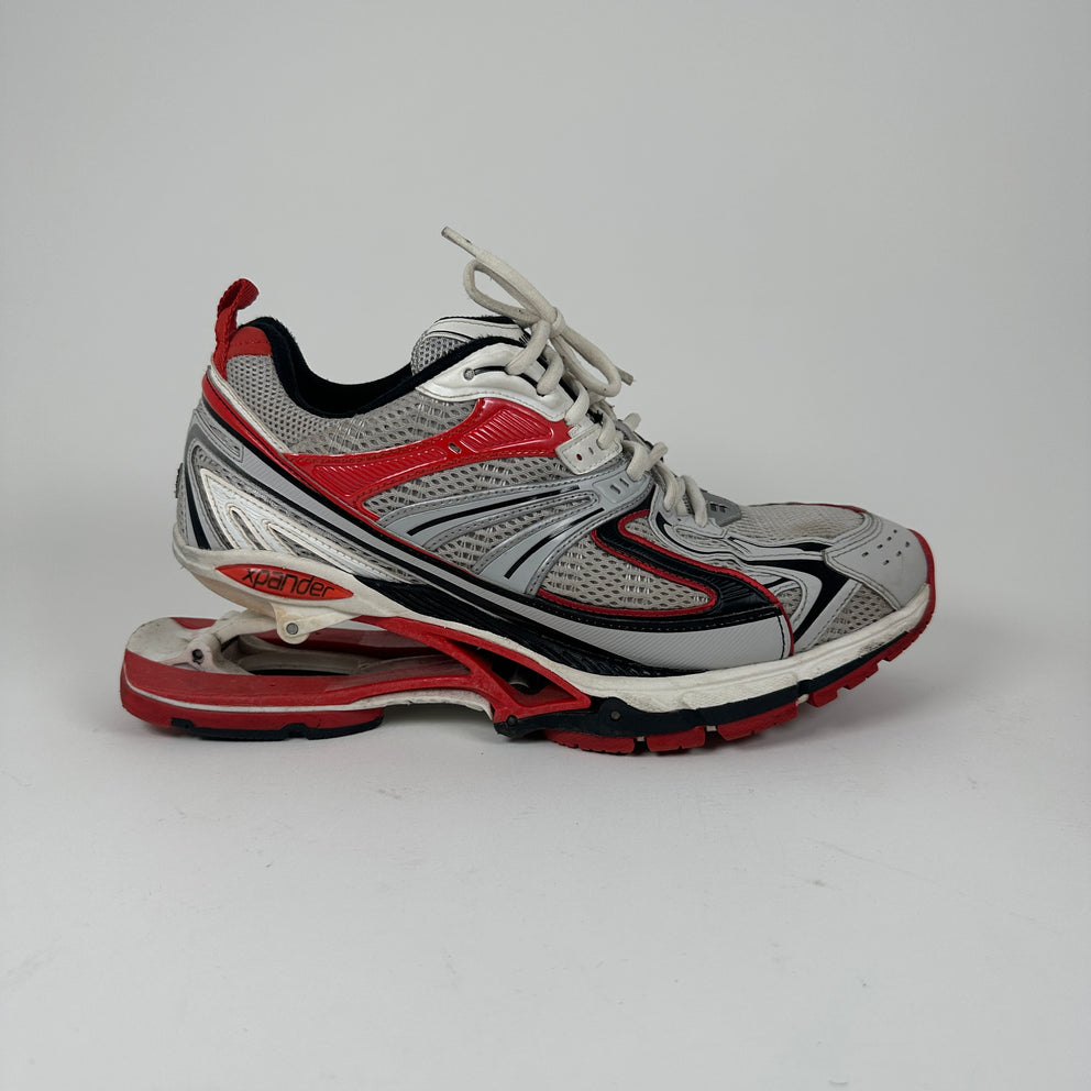 Balenciaga Red/Silver 'Xpander' Low-Top Sneaker Size 10