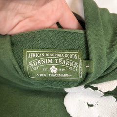 Denim Tears Green Wreath Hoodie Size L