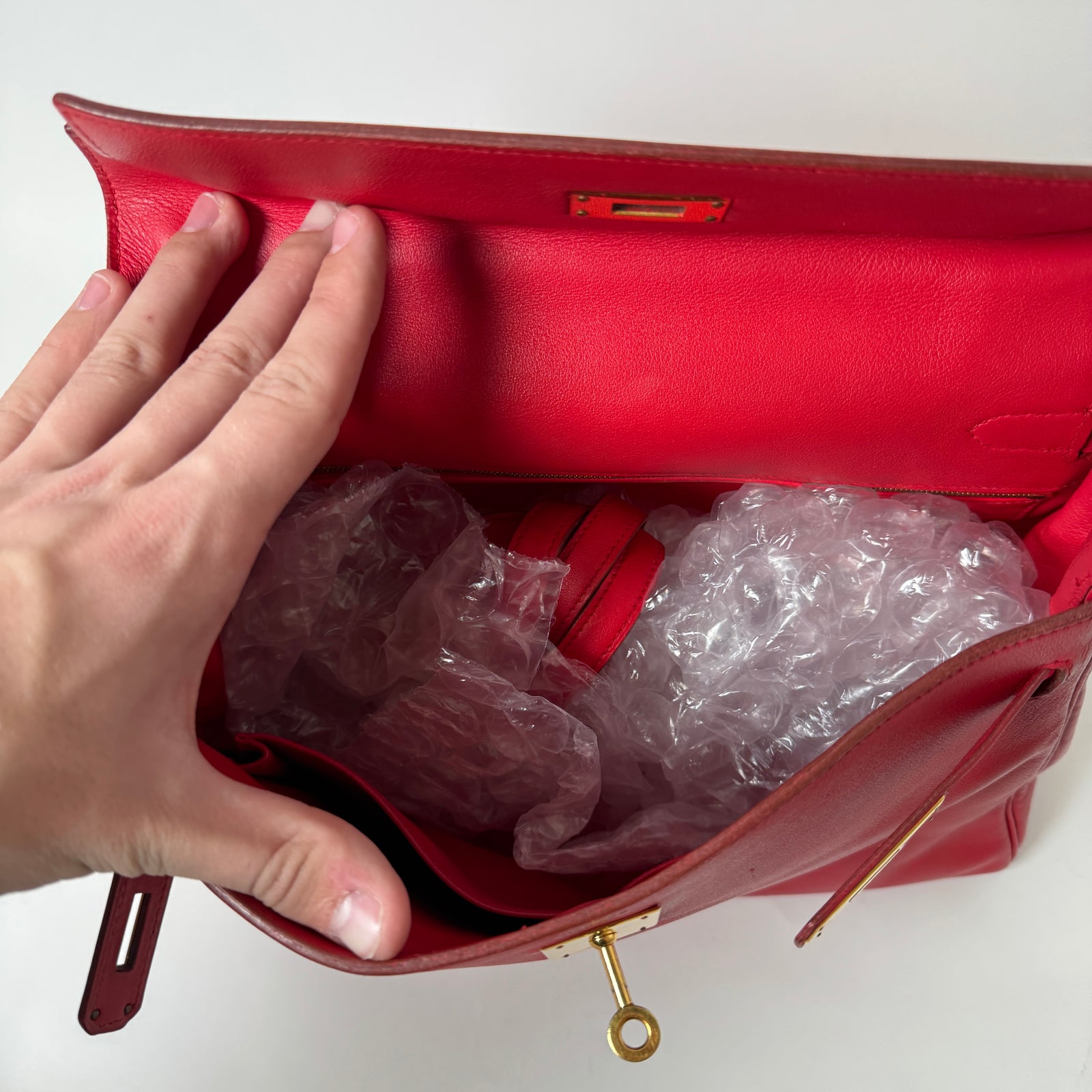 Hermès Kelly Red Retourne 32 Handbag